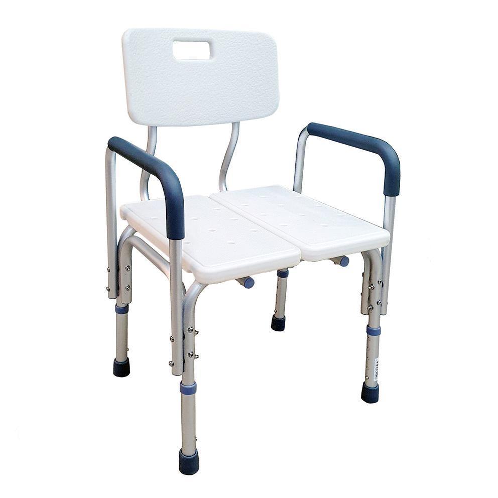 Height Adjustable Shower Chair with Arm Rest - Lifeline Innovators