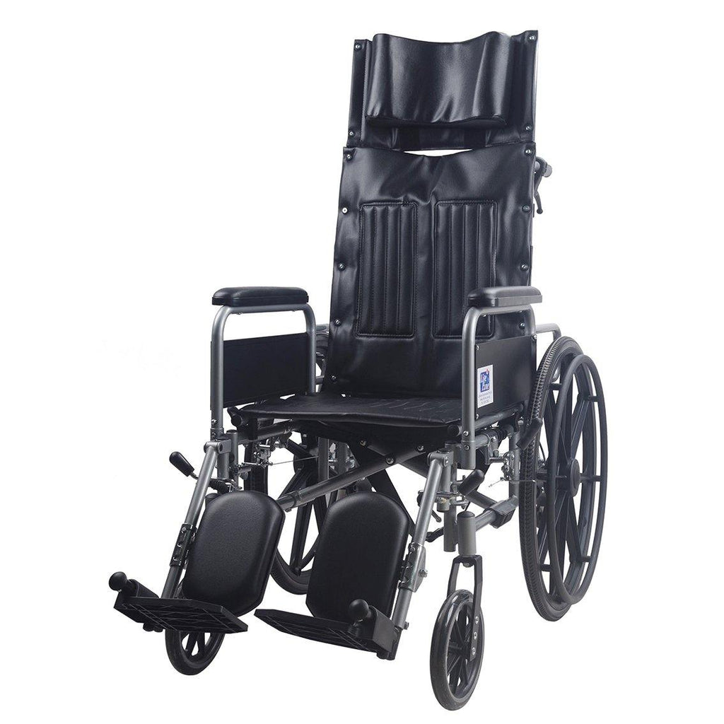 Powder Coated Recliner Wheelchair with Safety Belt - Lifeline Corporation